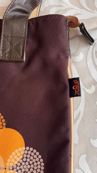 Bolso 70's UP marrón-naranja