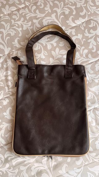 Bolso 70's UP marrón-naranja