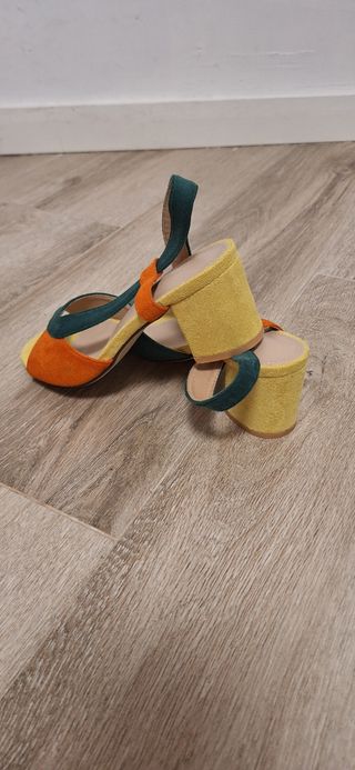 Sandalias verano | Amarillo-Verde