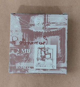 10 Floppy disc vergini HOMO 3.5" da 1,44 MB BOX