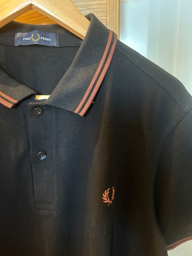 Polo Fred Perry negro - Talla L