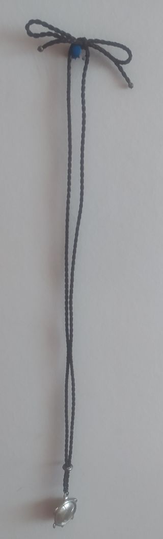 Colgante Tortuga Plata - Collar Marrón