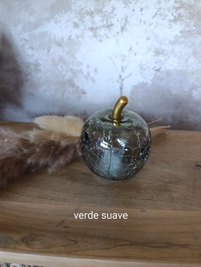 Maçã de cristal com luz, 6 unidades