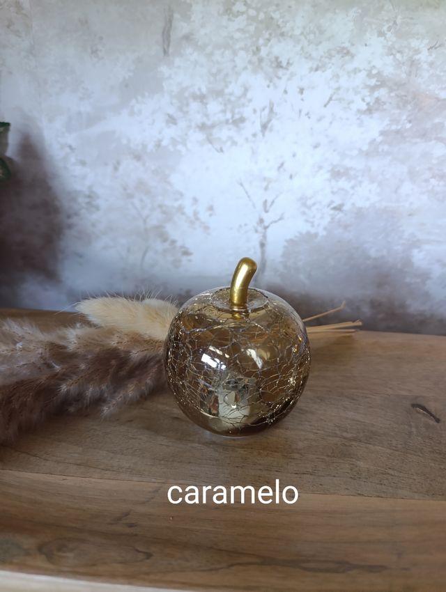 Maçã de cristal com luz, 6 unidades