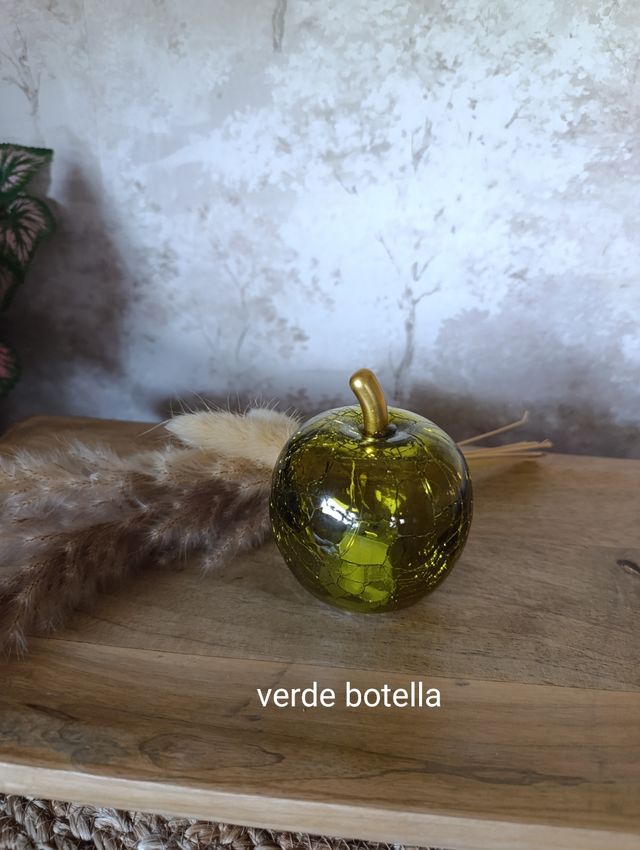 Maçã de cristal com luz, 6 unidades