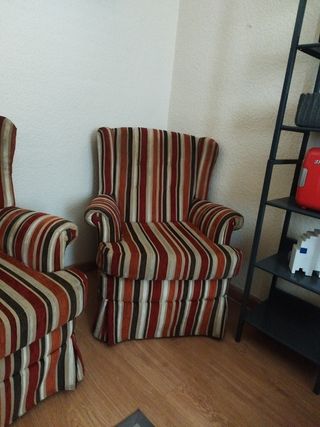 Sillones vintage a rayas