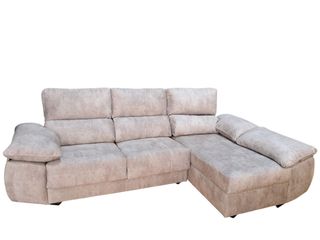 Sofá Chaislonge Beige - CONFORT