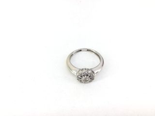 sortija oro 18k con piedra con diamante