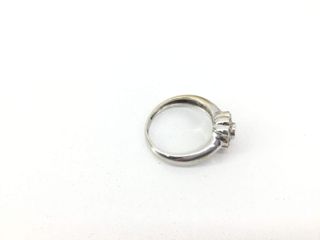 sortija oro 18k con piedra con diamante