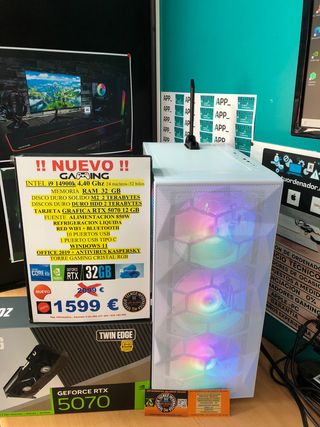 PC Gaming Intel i9-14900k RTX 3070 32GB W11
