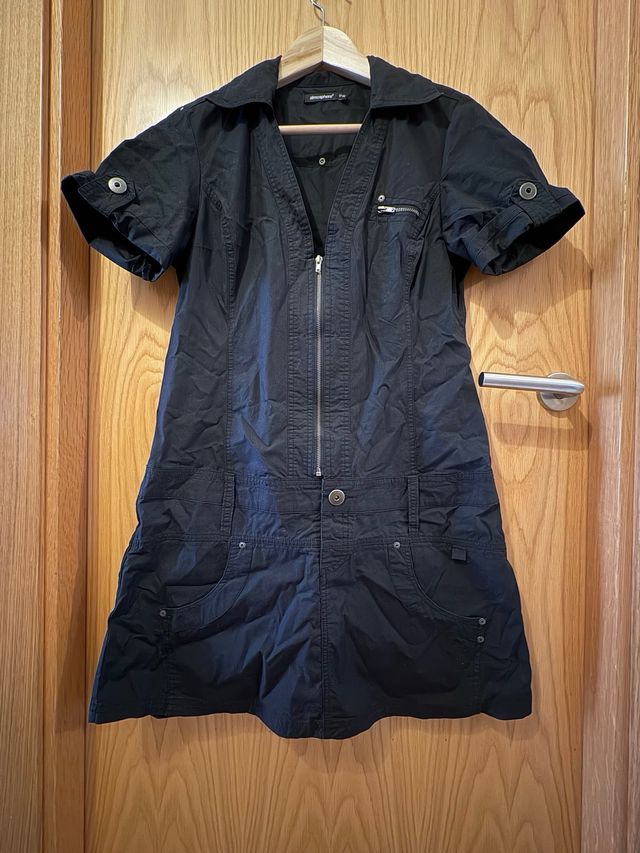 Vestido camisero corto L