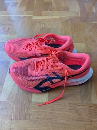 Zapatillas Asics Metaspeed Edge mujer, rojas, tall
