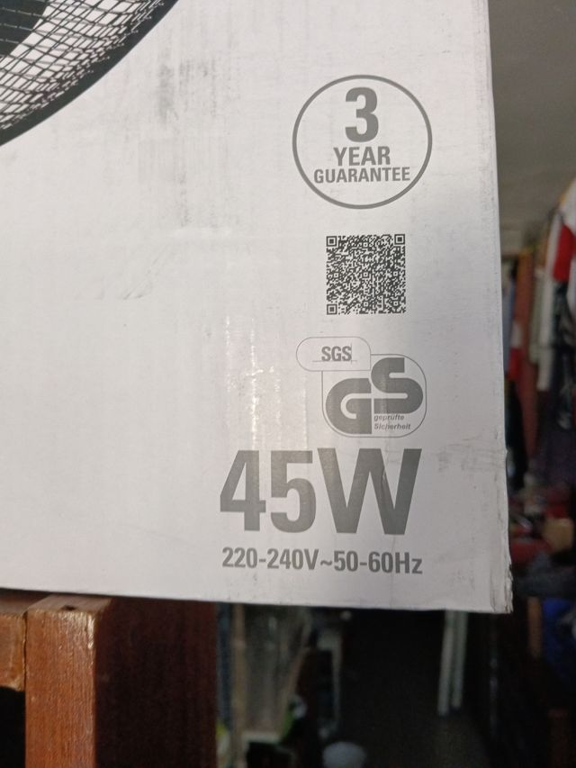 Ventilador KINZO 45W - NUEVO