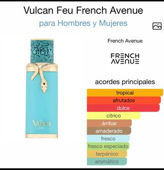 Vulcan Feu French Avenue Perfume árabe original