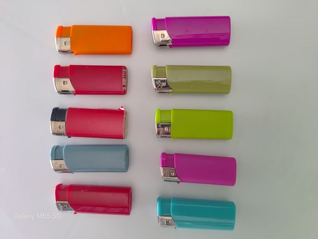 10 Mecheros Colores Variados