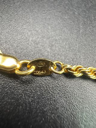 011-02-00318 CADENA CORDON 3MM 50CM ORO 18K