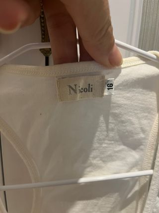 Vestido Nicoli blanco niña talla 16