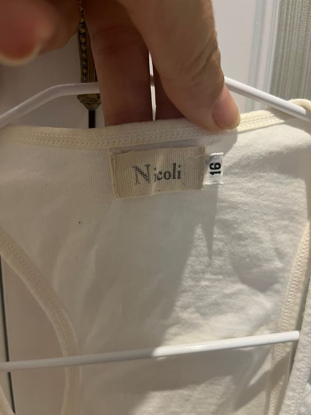 Vestido Nicoli blanco niña talla 16