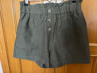 Bermuda Zara verde kaki - Talla L