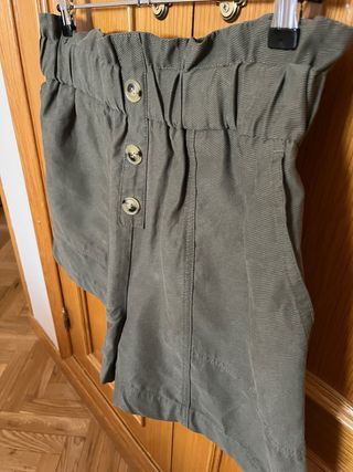 Bermuda Zara verde kaki - Talla L