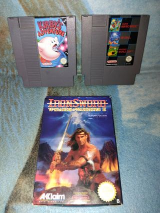 NES Kirby, Mario, Tetris, IronSword Tortugas Ninja