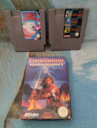 NES Kirby, Mario, Tetris, IronSword Tortugas Ninja