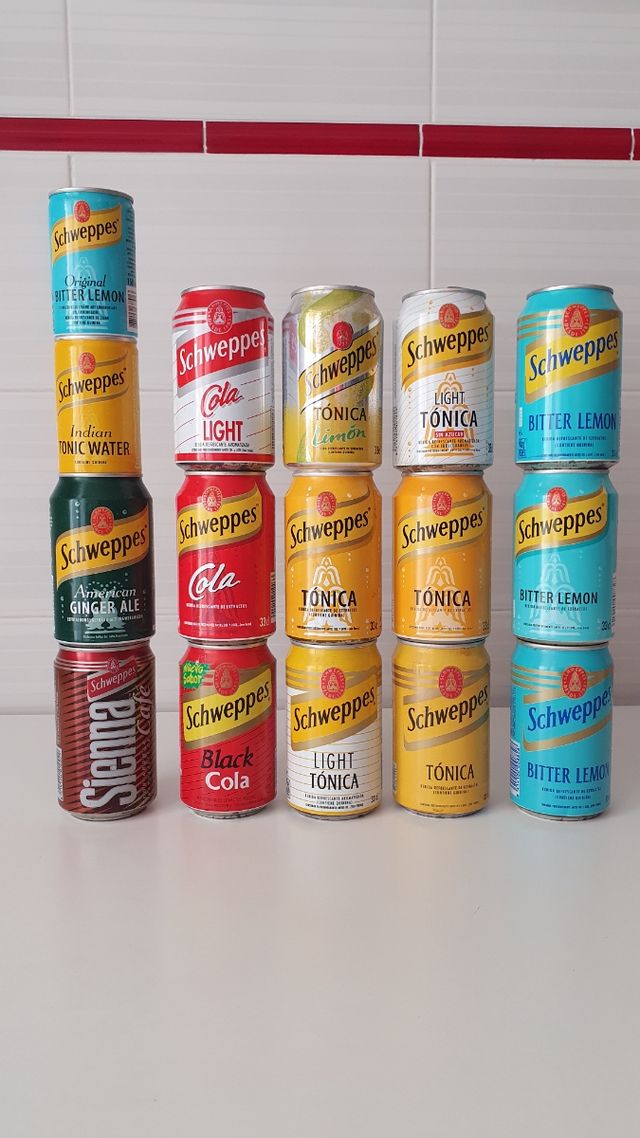 LATAS SCHWEPPES COLECCIÓN 1992-2015