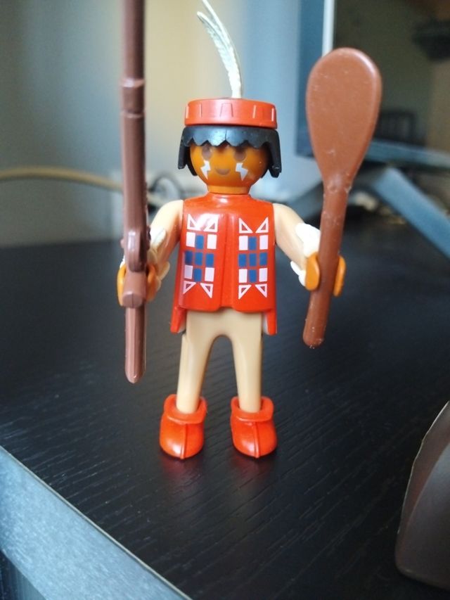 Playmobil ref 3397: Indio, trampero & canoa oeste