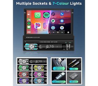 Radio para Coche 7" 1 DIN