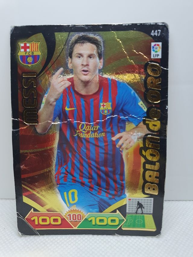 ⚽️ CROMO DE FUTBOL MESSI N.447 ADRENALYN 2011-2012