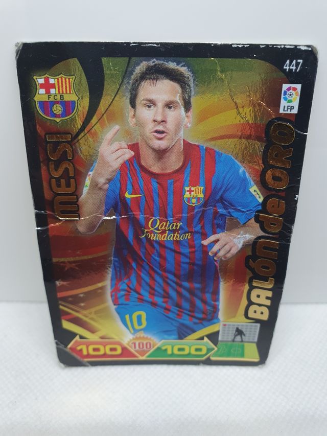 ⚽️ CROMO DE FUTBOL MESSI N.447 ADRENALYN 2011-2012