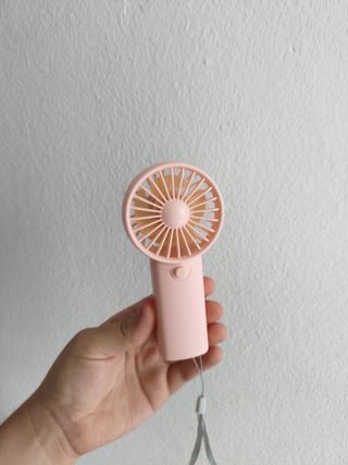 Mini ventilador rosa