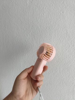 Mini ventilador rosa