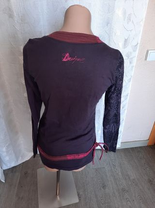 Jersey Desigual Negro-Morado