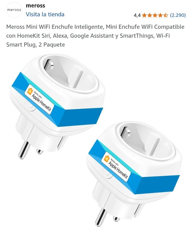 Enchufe inteligente Meross Smart Wi-Fi Plug Mini M