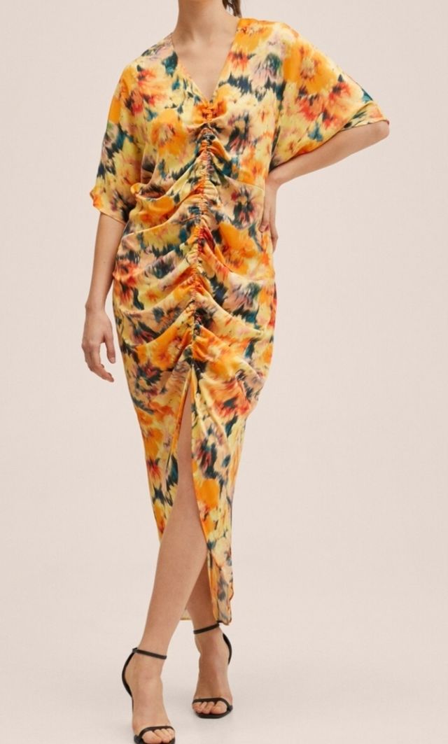 Vestido Satén estampado