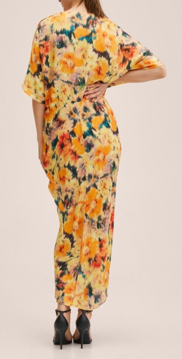 Vestido Satén estampado