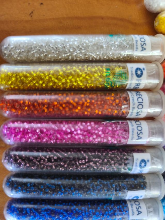 30 Tubos Cuentas Preciosa