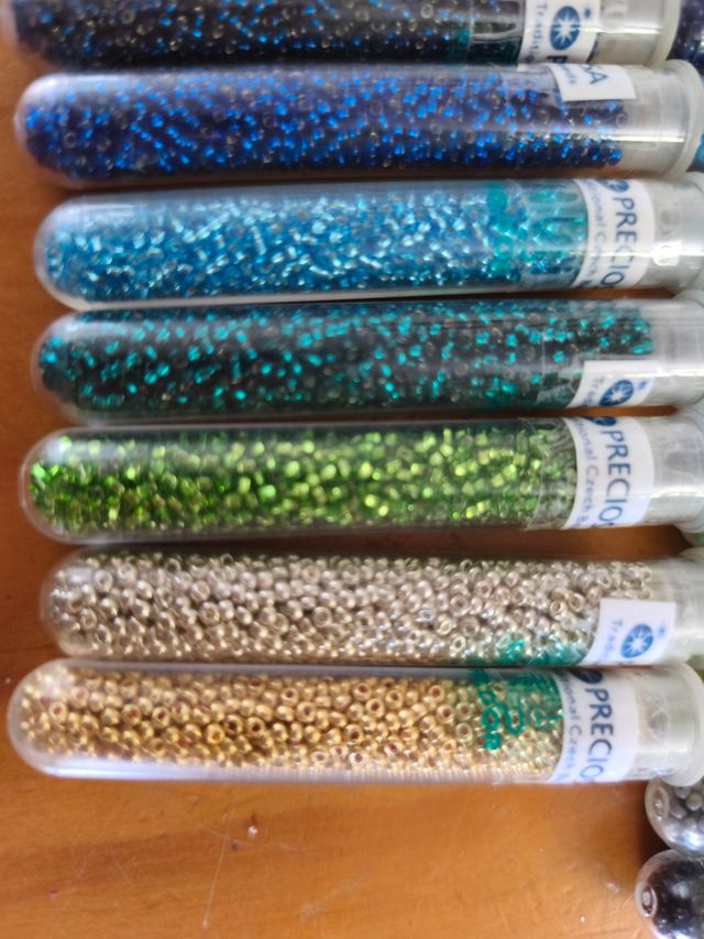 30 Tubos Cuentas Preciosa