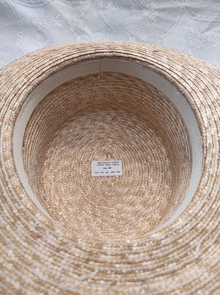 Sombrero paja - Beige y marrón