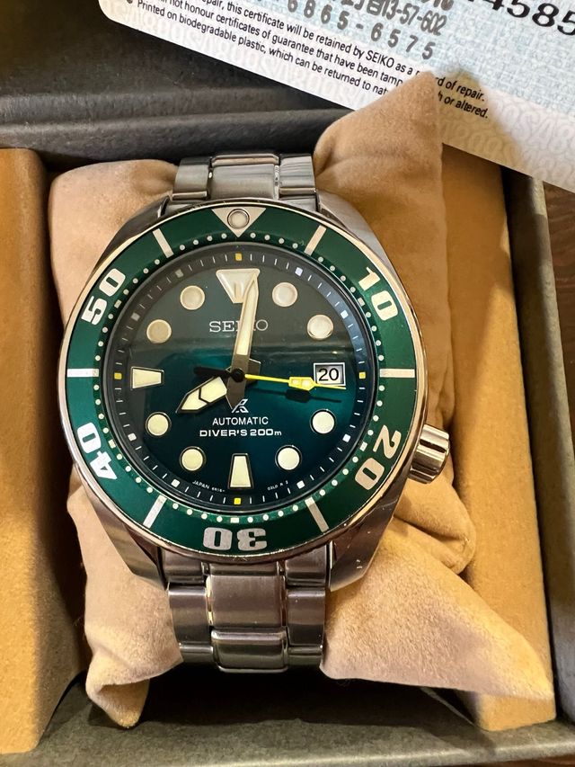 Seiko Sumo Emerald edicion especial