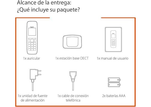 Teléfono Gigaset Eco DECT - inalámbrico