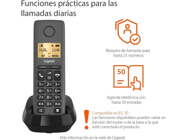 Teléfono Gigaset Eco DECT - inalámbrico
