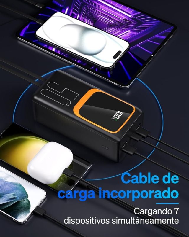 PowerBank 50000mAh - Carga Rápida