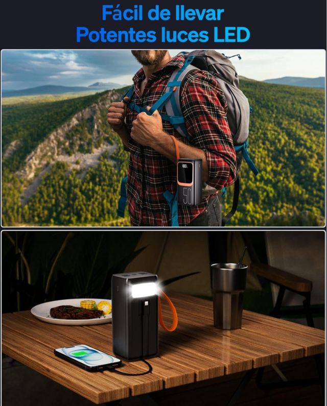 PowerBank 50000mAh - Carga Rápida