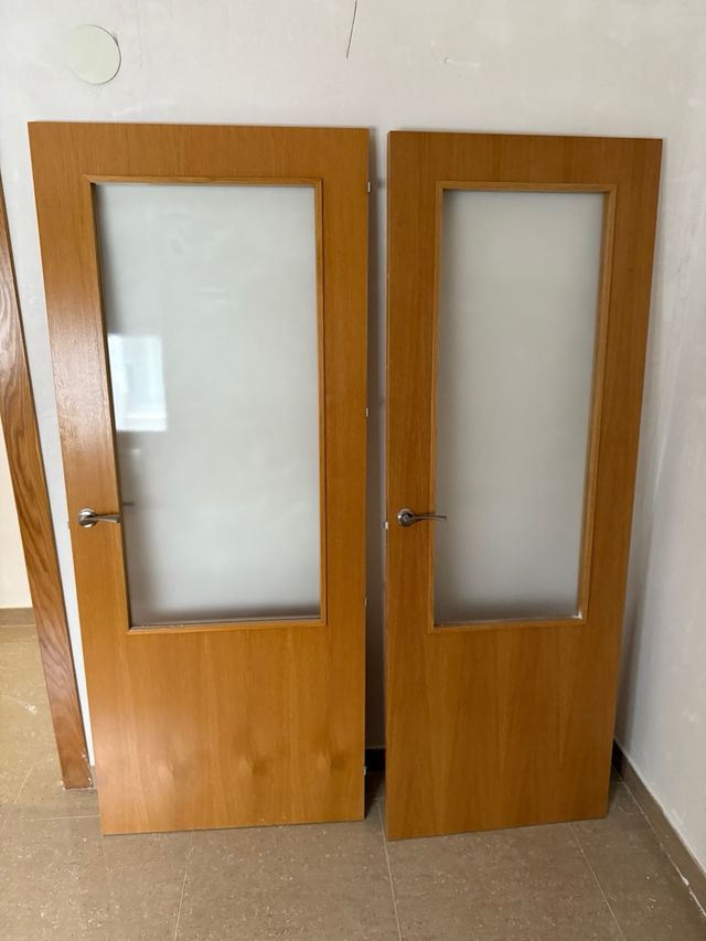 Puertas madera interior - 2 unidades precio unidad