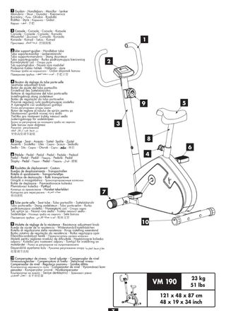 Bicicleta estática VM190