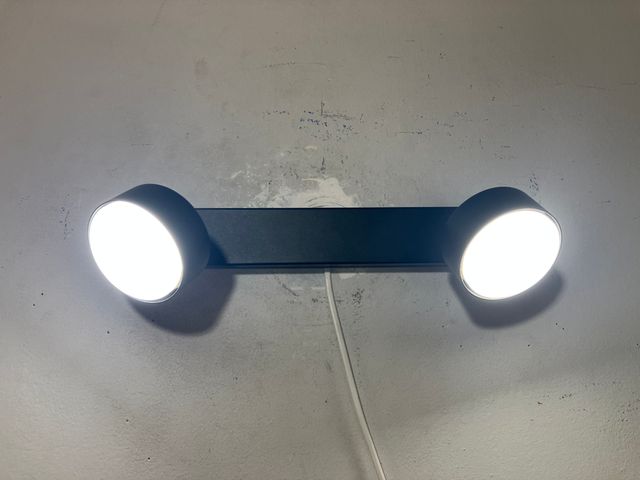 Faretti metallo nero orientabili