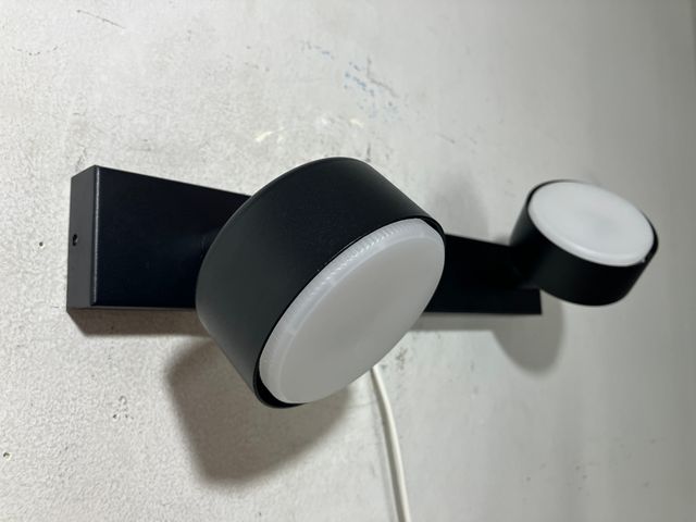 Faretti metallo nero orientabili
