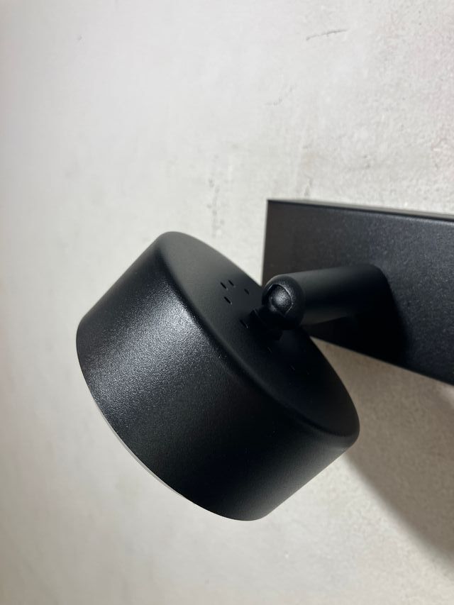 Faretti metallo nero orientabili